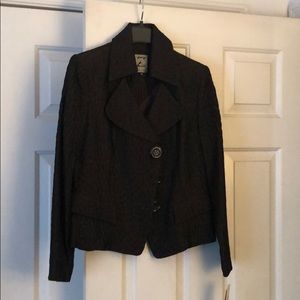 Brown Suit Jacket Size 10